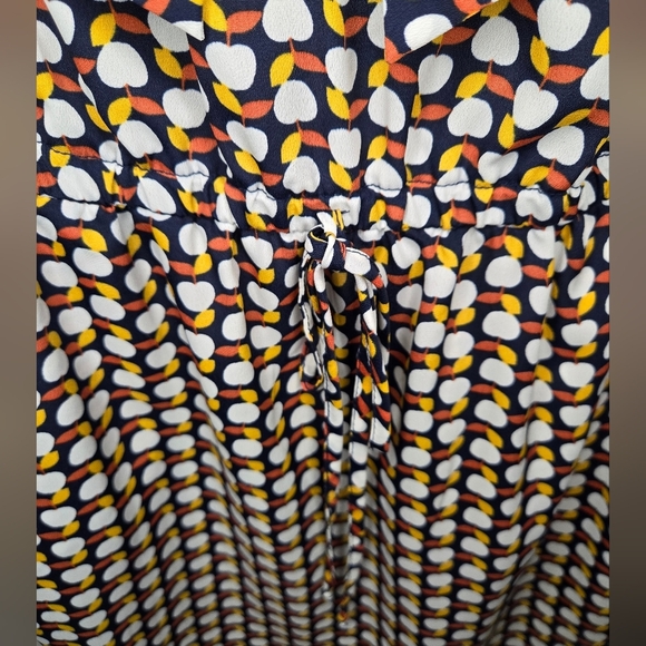 Bebop Retro Sleeveless Apple Bow Dress. Size M. Pockets. Office Work Casual Fall - Picture 2 of 9